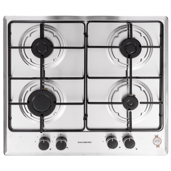 Pachet incorporabil Hausberg Cuptor electric HB-8053IN, Clasa A, 71L, 2225W, Negru/Inox, Plita Incorporabila HB-555, 4 arzatoare, Gaz, Inox, Hota incorporabila decorativa HB-1220, Putere de absorbtie 450 m3/h, 2 motoare, 60 cm, Inox