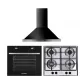 Pachet incorporabil Hausberg HB-8051NG, electric, 2000 W, 76 l, 4 functii, plita HB-555, aprindere electrica, gaz, 4 arzatoare, sistem siguranta, hota decorativa HB-1260NG, 400 m3/h, 1 motor, 60 cm, Clasa A, Negru Pachet incorporabil Hausberg HB-8051NG, electric, 2000 W, 76 l, 4 functii, plita HB-555, aprindere electrica, gaz, 4 arzatoare, sistem siguranta, hota decorativa HB-1260NG, 400 m3/h, 1 motor, 60 cm, Clasa A, Negru