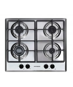 Pachet incorporabil Hausberg HB-8051NG, electric, 2000 W, 76 l, 4 functii, plita HB-555, aprindere electrica, gaz, 4 arzatoare, sistem siguranta, hota decorativa HB-1260NG, 400 m3/h, 1 motor, 60 cm, Clasa A, Negru