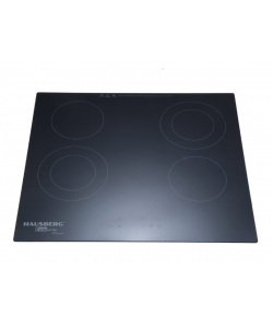 Plita incorporabila HAUSBERG HB-1537, Vitroceramica, 4 zone de gatit, 9 trepte de putere, 3200 W, Touch control, Timer, Sticla Neagra