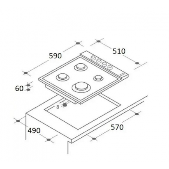 Pachet incorporabil HAUSBERG Cuptor HB-8051NG, Electric, 2000 W, 76 l, 4 Functii, Clasa A, Plita HB-567NG, Gaz, 4 arzatoare, Sistem de siguranta GAZ, Gratar din fonta, Sticla, Hota telescopica HB-1285NG, 420 m3/h, 2 motoare, 60 cm, Negru