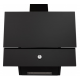 Hota Incorporabila decorativa Hausberg HB-2285NG, 163W , Filtru aluminiu, Putere de absorbtie maxim 650 m3/h, 60 cm, Negru