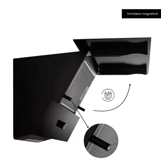 Hota Incorporabila decorativa Hausberg HB-2285NG, 163W , Filtru aluminiu, Putere de absorbtie maxim 650 m3/h, 60 cm, Negru Hota Incorporabila decorativa Hausberg HB-2285NG, 163W , Filtru aluminiu, Putere de absorbtie maxim 650 m3/h, 60 cm, Negru