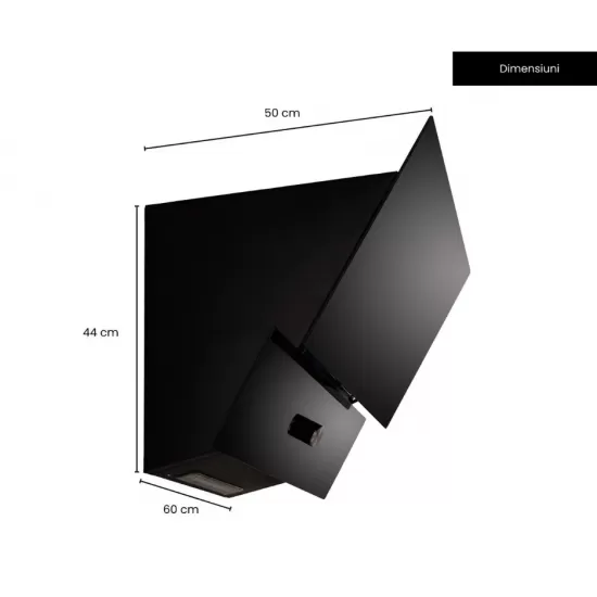 Hota Incorporabila decorativa Hausberg HB-2285NG, 163W , Filtru aluminiu, Putere de absorbtie maxim 650 m3/h, 60 cm, Negru Hota Incorporabila decorativa Hausberg HB-2285NG, 163W , Filtru aluminiu, Putere de absorbtie maxim 650 m3/h, 60 cm, Negru