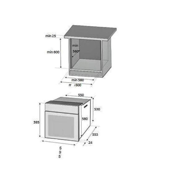 Pachet Incorporabil Cuptor electric Hausberg HB-8051NG, Clasa A, 76L, 2000W, Negru,Plita incorporabila Hausberg HB-563, Gaz, 4 arzatoare, Negru, Hota Incorporabila decorativa HB-1830NG, 60 cm, Filtru aluminiu, motor eco 450m3/h, Negru