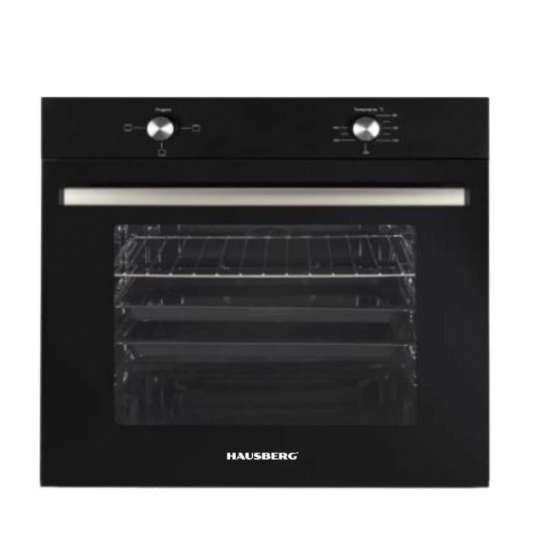 Pachet Incorporabil Cuptor electric Hausberg HB-8051NG, Clasa A, 76L, 2000W, Negru,Plita incorporabila Hausberg HB-563, Gaz, 4 arzatoare, Negru, Hota Incorporabila decorativa HB-1830NG, 60 cm, Filtru aluminiu, motor eco 450m3/h, Negru