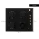 Plita Incorporabila Rustica Hausberg HB-575RST, 4 arzatoare, Gaz, 60 cm - Negru Plita Incorporabila Rustica Hausberg HB-575RST, 4 arzatoare, Gaz, 60 cm - Negru