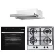 Pachet incorporabil HAUSBERG Cuptor electric HB-8054NG, Capacitate 71L, 2225W, 7 functii, convectie, plita gaz HB-555, 4 arzatoare, hota telescopic HB-1285IN, 420 m3/h absorbtie, 2 motoare, Negru-Inox Pachet incorporabil HAUSBERG Cuptor electric HB-8054NG, Capacitate 71L, 2225W, 7 functii, convectie, plita gaz HB-555, 4 arzatoare, hota telescopic HB-1285IN, 420 m3/h absorbtie, 2 motoare, Negru-Inox