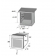 Pachet incorporabil HAUSBERG Cuptor electric HB-8054NG, Capacitate 71L, 2225W, 7 functii, convectie, plita gaz HB-555, 4 arzatoare, hota telescopic HB-1285IN, 420 m3/h absorbtie, 2 motoare, Negru-Inox