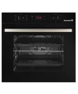 Pachet Incorporabil Hausberg Cuptor electric HB-8054NG, Clasa A, 71L, 2225W, Negru, Plita Incorporabila HB-563NG, 4 arzatoare, Gaz, Sticla, Negru