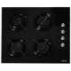 Pachet Incorporabil Hausberg Cuptor electric HB-8054NG, Clasa A, 71L, 2225W, Negru, Plita Incorporabila HB-563NG, 4 arzatoare, Gaz, Sticla, Negru