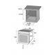 Pachet Incorporabil Hausberg Cuptor electric HB-8054NG, Clasa A, 71L, 2225W, Negru, Plita Incorporabila HB-563NG, 4 arzatoare, Gaz, Sticla, Negru