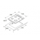 Pachet Incorporabil Hausberg Cuptor electric HB-8054NG, Clasa A, 71L, 2225W, Negru, Plita Incorporabila HB-563NG, 4 arzatoare, Gaz, Sticla, Negru
