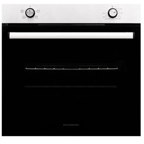 Cuptor incorporabil Hausberg HB-8051IN, Electric, Putere 2000 W, 76 l, 4 Functii, Clasa A, Negru/Inox