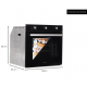 Cuptor incorporabil Hausberg HB-8053NG, Electric, Putere 2225 W, 71 l, 6 Functii, Ventilatie, Timer, Clasa A, Negru
