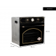 Cuptor incorporabil Hausberg HB-8055RST, Electric, Putere 1600 W, 57 l, 4 Functii, Ventilatie, Timer, Clasa A, Negru/Auriu