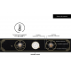 Cuptor incorporabil Hausberg HB-8055RST, Electric, Putere 1600 W, 57 l, 4 Functii, Ventilatie, Timer, Clasa A, Negru/Auriu