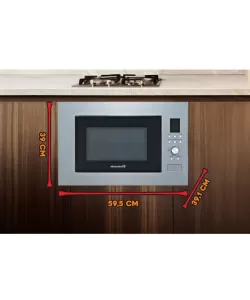 Cuptor cu microunde incorporabil Hausberg HB-8070IN, 25 l, 1400 W, Grill, Control digital, Argintiu Cuptor cu microunde incorporabil Hausberg HB-8070IN, 25 l, 1400 W, Grill, Control digital, Argintiu