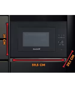 Cuptor cu microunde incorporabil Hausberg HB-8070NG, 25 l, 1400 W, Grill, Control digital - Negru Cuptor cu microunde incorporabil Hausberg HB-8070NG, 25 l, 1400 W, Grill, Control digital - Negru