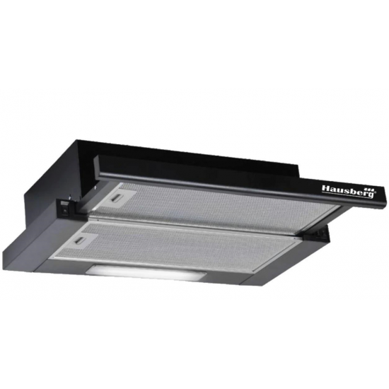 Pachet HAUSBERG Basic Style Black, Cuptor electric Incorporabil HB8052, Clasa A, 71L, 2000W, Negru/Inox, Plita Incorporabila HB563NG, 4 arzatoare, Gaz, Sticla, Negru, Hota incorporabila telescopica HB1285NG, Putere de absorbtie 420 m3/h, 2 motoare