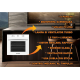 Cuptor incorporabil Hausberg , Putere 2225 W, Electric, 71 l, 6 Functii, Ventilatie, Timer, Clasa A, Alb