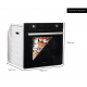 Cuptor electric incorporabil Hausberg HB-8054NG, Clasa A, volum 71L, putere 2225W, panou sticla termoizolant, termostat, timer, 7 functii, ventilatie, Negru