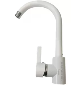 Baterie de bucatarie HAUSBERG HB-F5002, monocomanda, finisaj mat, Alb Baterie de bucatarie HAUSBERG HB-F5002, monocomanda, finisaj mat, Alb