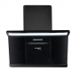 Hota decorative HAUSBERG HB-1855, 1000 mc/h, 3 viteze, 180 W, latime 90 cm, sticla, Negru