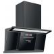 Hota decorative HAUSBERG HB-1855, 1000 mc/h, 3 viteze, 180 W, latime 90 cm, sticla, Negru