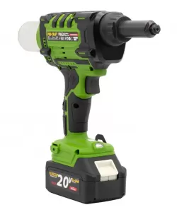 Masina de nituit nituri-pop cu 2 acumulatori 2 Ah si incarcator PROCRAFT PRG20