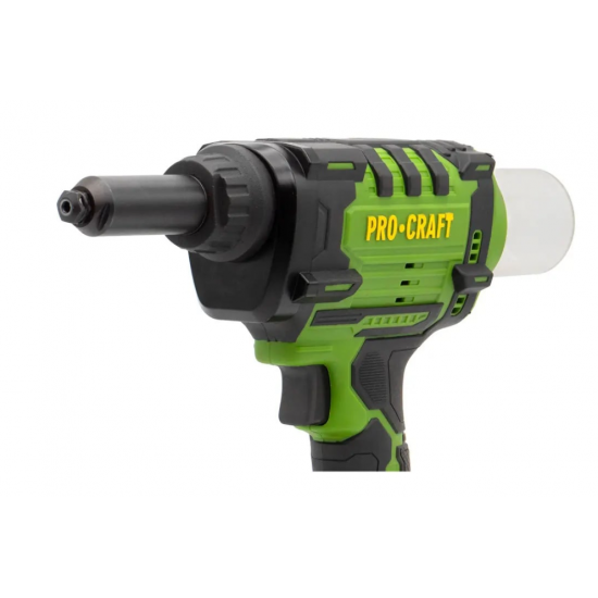 Masina de nituit nituri-pop cu 2 acumulatori 2 Ah si incarcator PROCRAFT PRG20