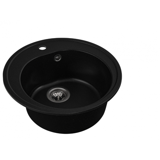 Chiuveta de bucătărie Elefant Premium Luna, Negru metalic , 510 mm