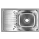 Chiuveta bucatarie Sanitec SN7002D, pentru blat 76X43.5cm, cuva dreapta, adancime 16cm, anticalcar, inox Chiuveta bucatarie Sanitec SN7002D, pentru blat 76X43.5cm, cuva dreapta, adancime 16cm, anticalcar, inox