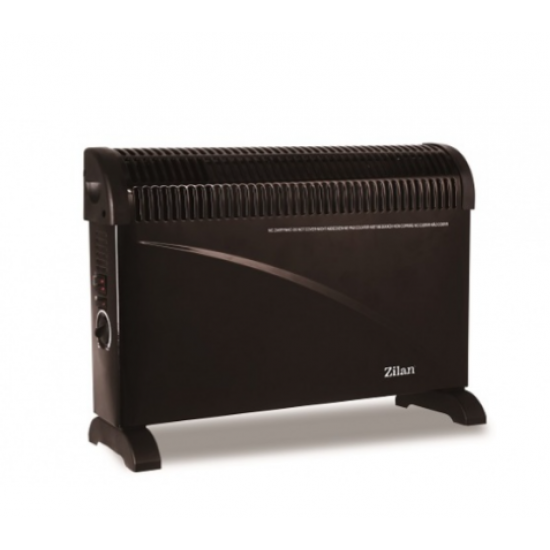 Convector electric de podea FLORIA ZLN-6843,Negru 2000W, 3 trepte de putere, Termostat reglabil