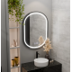 Oglinda LED Ovala 60x80cm, Torino Luce Touch, Sistem Dezaburire, Dimabila