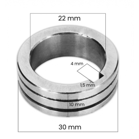 Rola antrenare cu pana pentru sarma otel 0.8- 1.0 mm