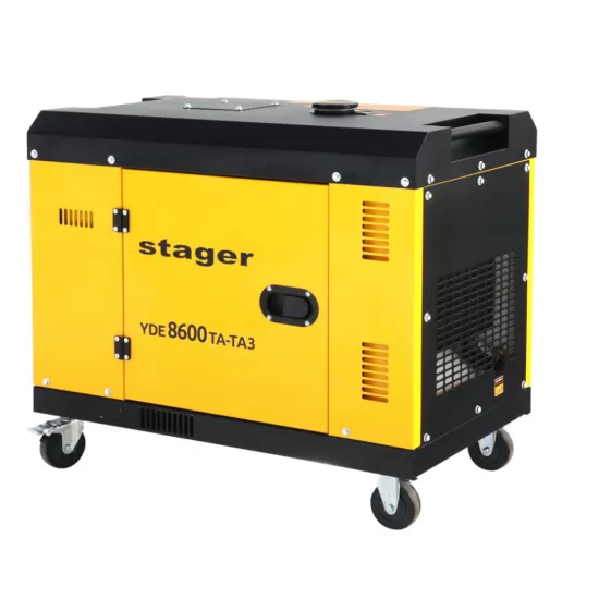Stager YDE8600TA-TA3 V2 Generator insonorizat 7.5kVA, 3000rpm, dual, diesel, pornire electrica Stager YDE8600TA-TA3 V2 Generator insonorizat 7.5kVA, 3000rpm, dual, diesel, pornire electrica