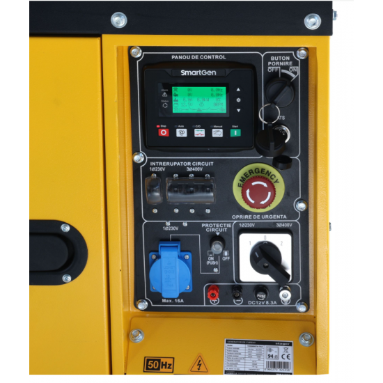 Stager YDE8600TA-TA3 V2 Generator insonorizat 7.5kVA, 3000rpm, dual, diesel, pornire electrica