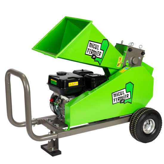 Tocator de crengi Micul Fermier, motor benzina 7CP, 80mm diametru maxim de taiere, pentru brichete