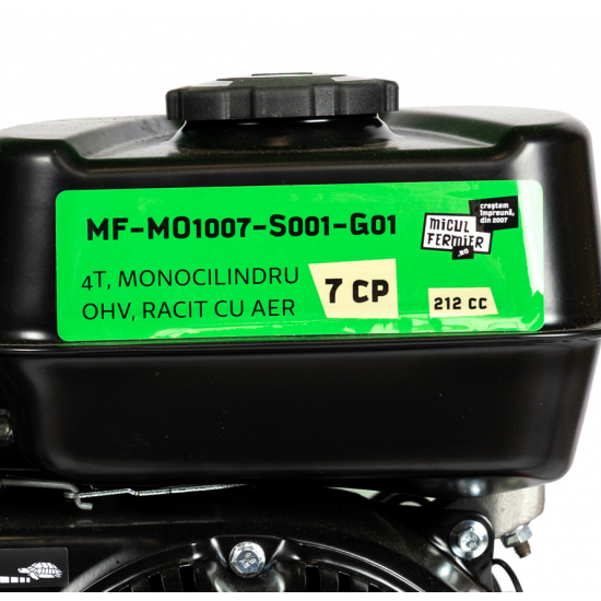 Tocator de crengi Micul Fermier, motor benzina 7 CP, 60 mm diametru maxim de taiere, pentru brichete