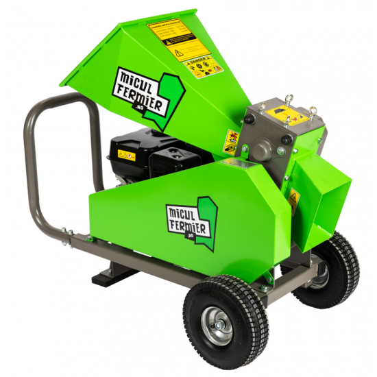 Tocator de crengi Micul Fermier, motor benzina 7 CP, 60 mm diametru maxim de taiere, pentru brichete