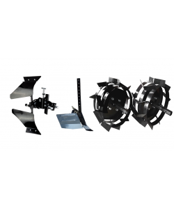 Pachet Accesorii Avansat (Plug Reversibil, Rarita Reglabila, Roti Metalice 5.00 cu manicoti)
