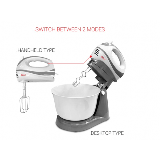 Mixer cu Bol capacitate mare 3.5litri ZILAN ZLN-8419, putere 300W, functie turbo