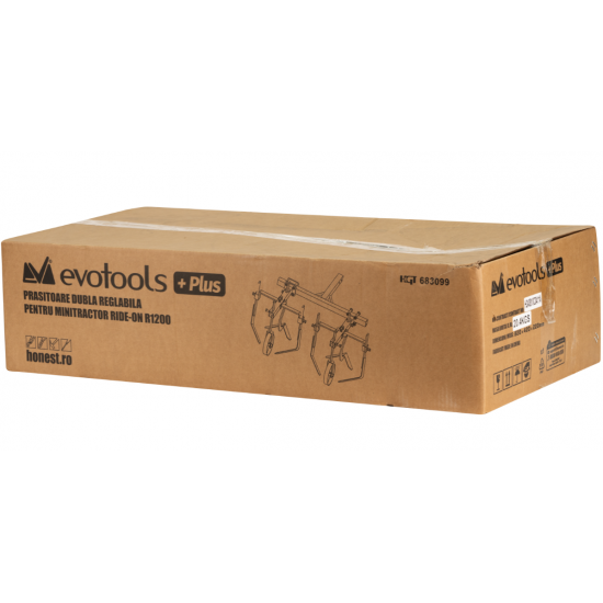 Prasitoare Dubla Reglabila pentru Minitractor Ride-On R1200 Evotools Plus