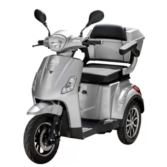 Triciclu Electric pentru persoane TRP800-1, putere 800 W, culoare argintiu, Evotools,683339 Triciclu Electric pentru persoane TRP800-1, putere 800 W, culoare argintiu, Evotools,683339