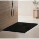Cadita de dus dreptunghiulara 70x90 cm, slim 3 cm, negru