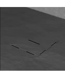 Cadita de dus dreptunghiulara 70x90 cm, slim 3 cm, negru