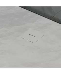 Cadita de dus dreptunghiulara 80x120 cm, slim 3 cm, alb lucios