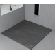 Cadita de dus patrata 90x90 cm, slim 3 cm, gri inchis