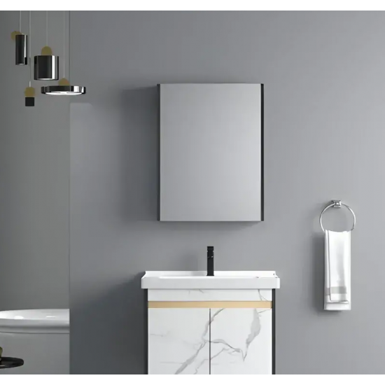 Set Mobilier pentru Baie 61x48cm 3 Piese Alb